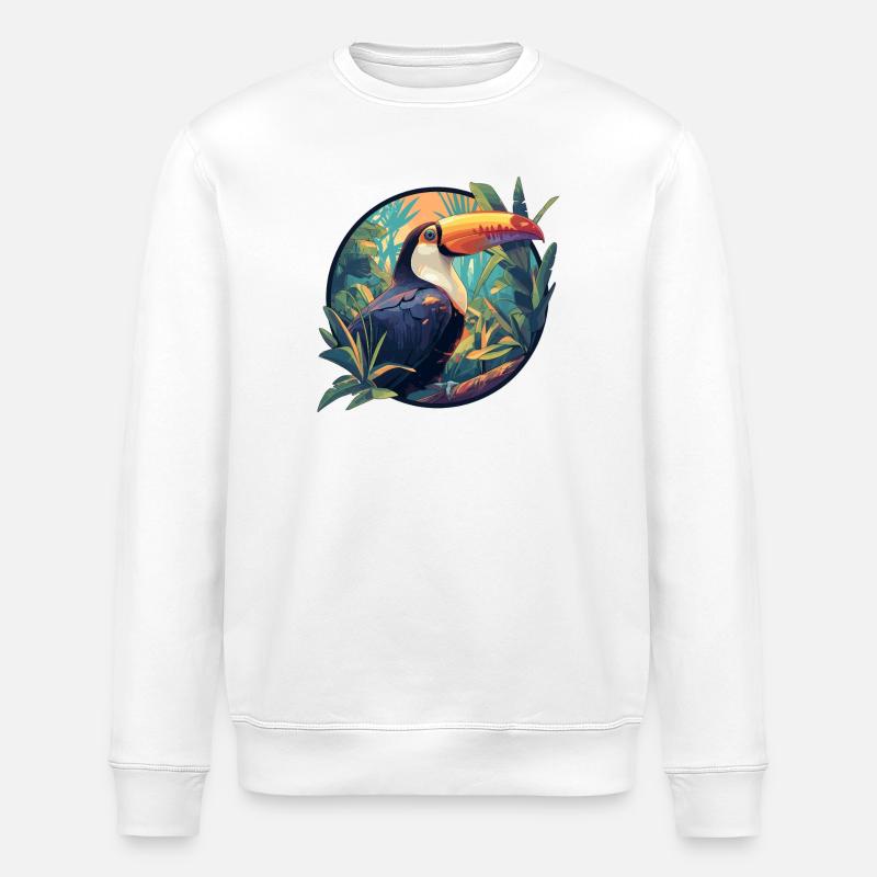 Toucans Toucan - Sweat bio ROLLER Stanley/Stella Unisexe - blanc
