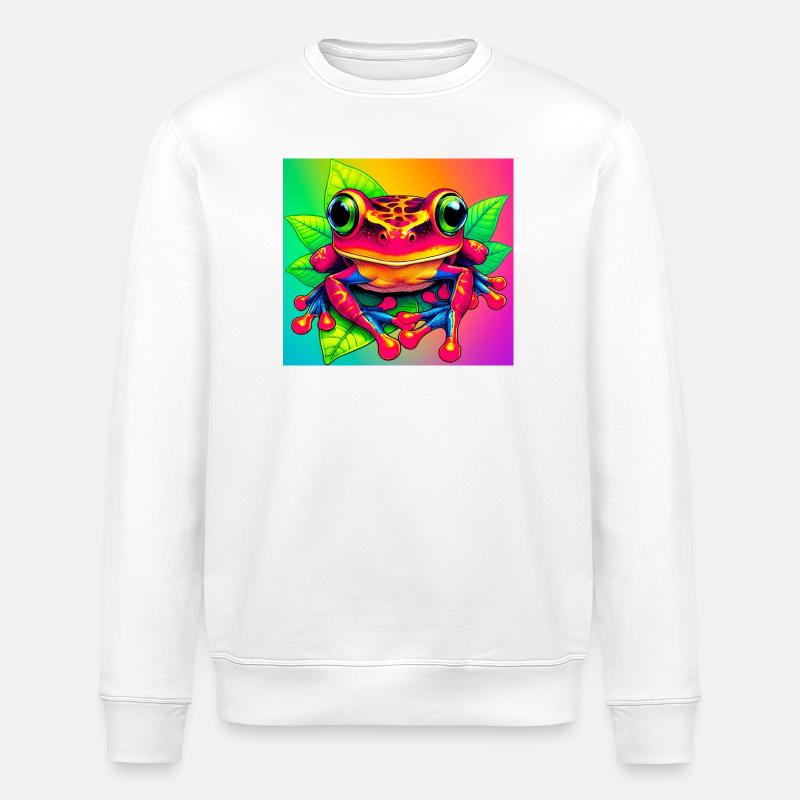 Frosch - Stanley/Stella Unisex Bio-Sweatshirt ROLLER - Weiß