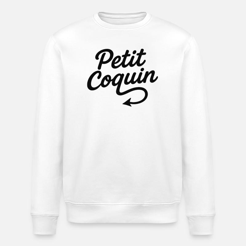 Petit Coquin - Sweat bio ROLLER Stanley/Stella Unisexe - blanc