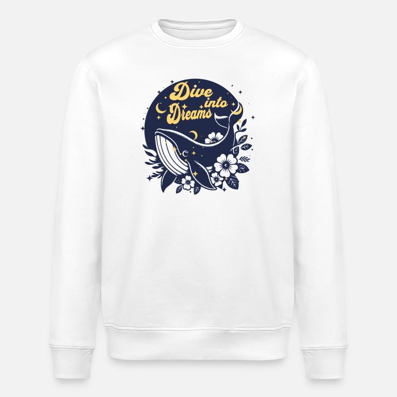 Plongée dans les Rêves - Sweat bio ROLLER Stanley/Stella Unisexe - blanc
