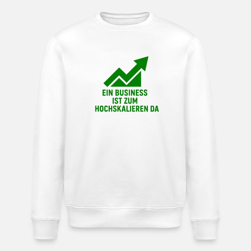 Onlinebusiness Motivation - Stanley/Stella Unisex Bio-Sweatshirt ROLLER - Weiß