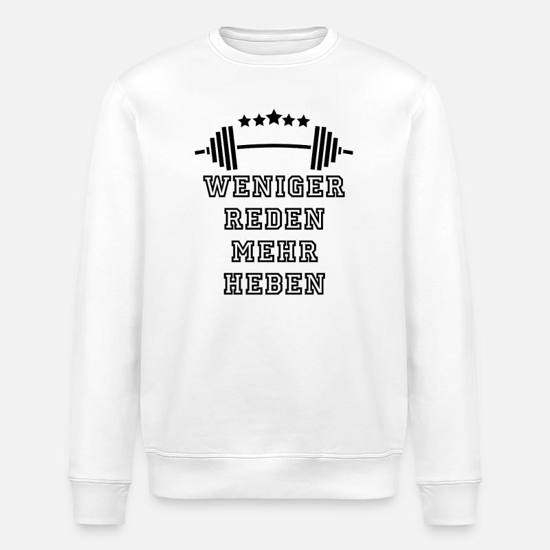 GYMNASE : Concentration et puissance - Sweat bio ROLLER Stanley/Stella Unisexe - blanc