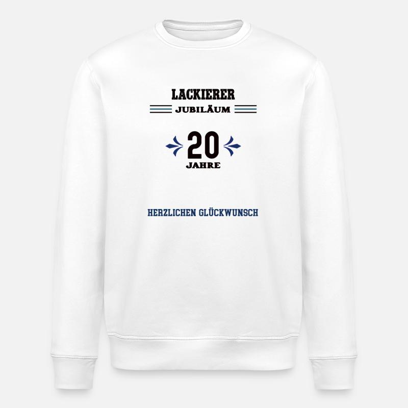 Painter 20th anniversary Twentieth anniversary - Stanley/Stella ROLLER Unisex Organic Sweatshirt - white