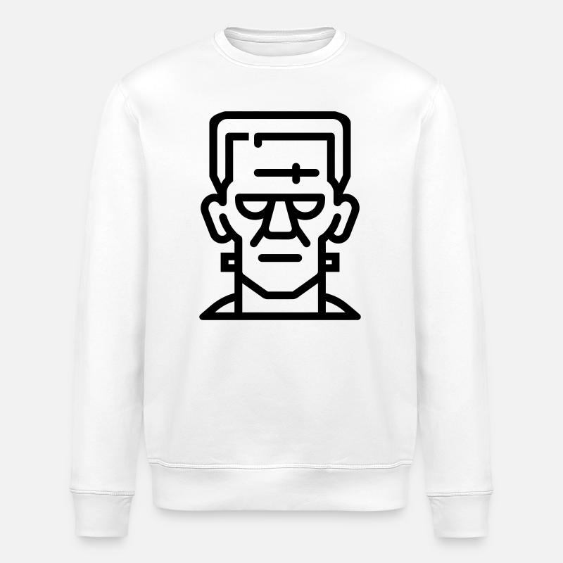 Halloween-Monster - Stanley/Stella Unisex Bio-Sweatshirt ROLLER - Weiß