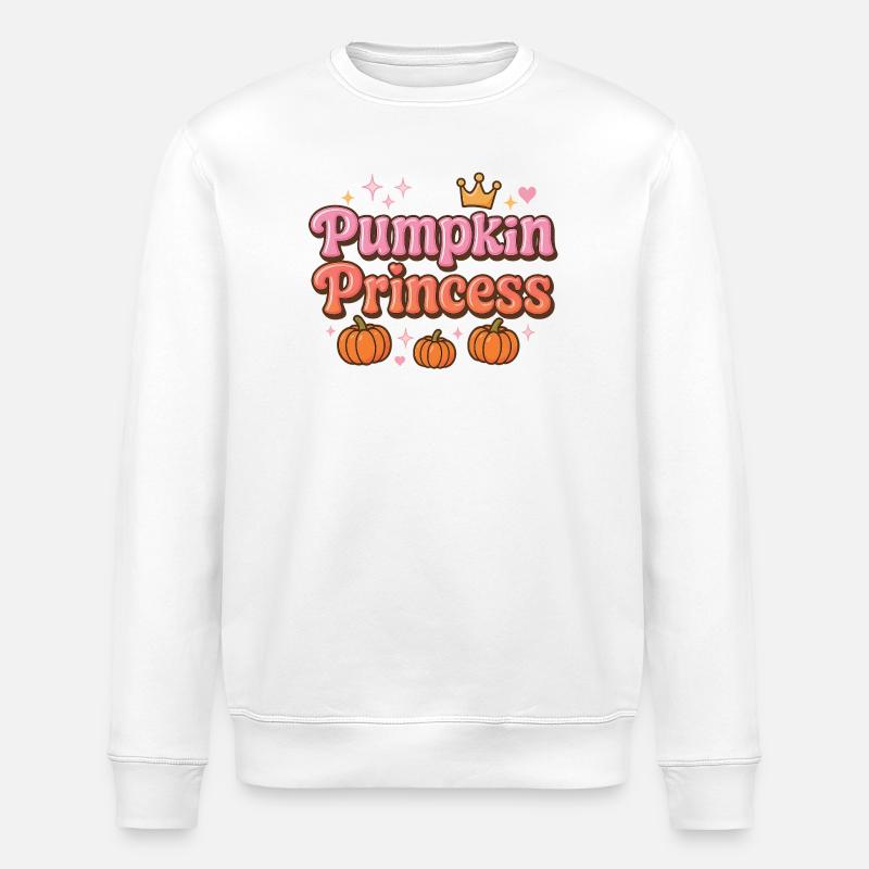 pumpkin princess / helloween design - Stanley/Stella Unisex Bio-Sweatshirt ROLLER - Weiß