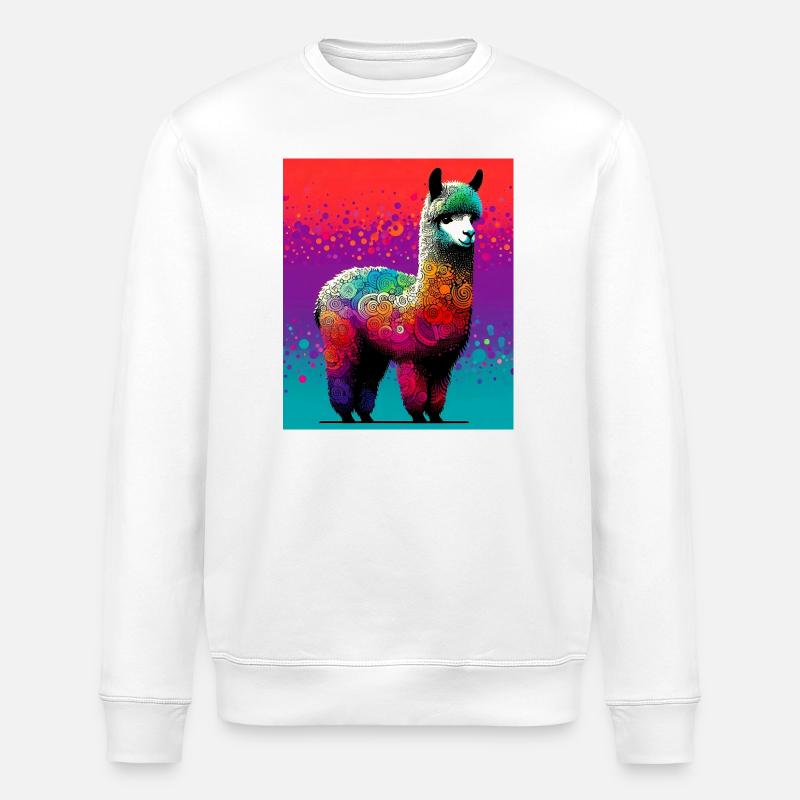 Alpaka - Stanley/Stella Unisex Bio-Sweatshirt ROLLER - Weiß