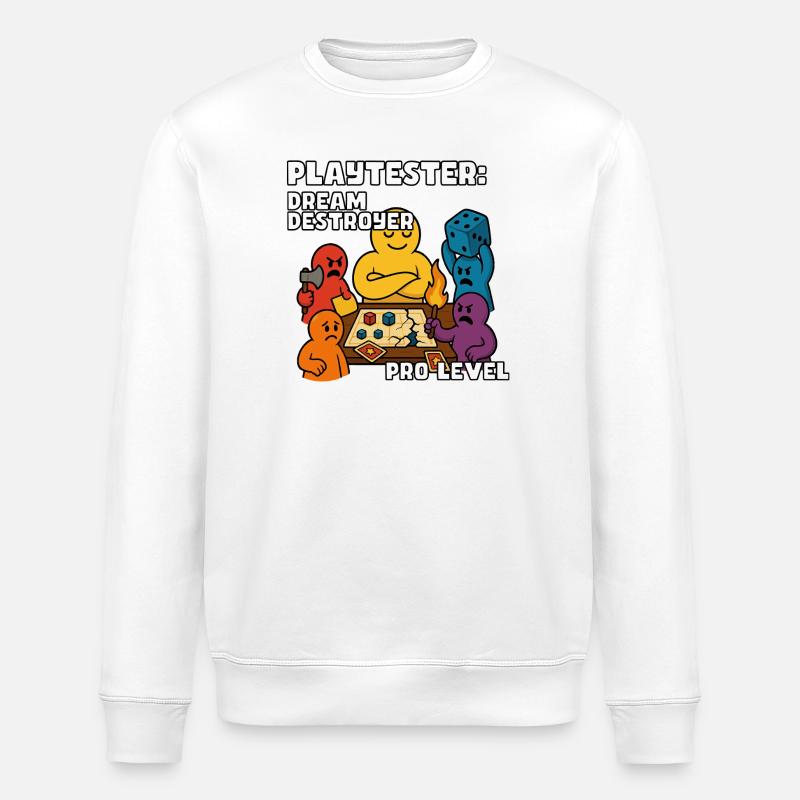 Spieltester: Dream Destroyer - Stanley/Stella Unisex Bio-Sweatshirt ROLLER - Weiß
