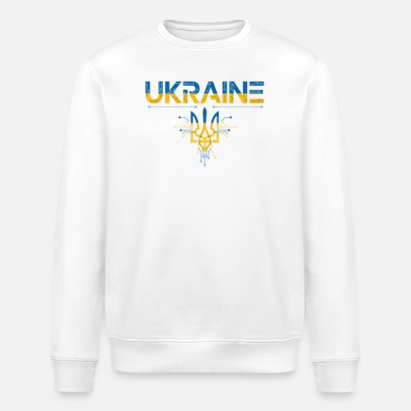 Circuit Trident Ukraine - Sweat bio ROLLER Stanley/Stella Unisexe - blanc