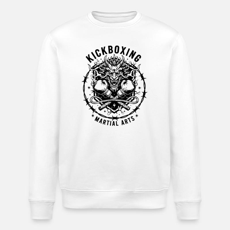 kickboxing - Stanley/Stella Unisex Bio-Sweatshirt ROLLER - Weiß