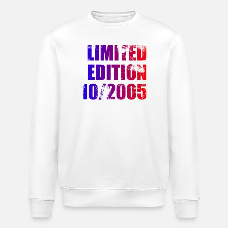 20e anniversaire Edition Limitée 10/2005 - Sweat bio ROLLER Stanley/Stella Unisexe - blanc