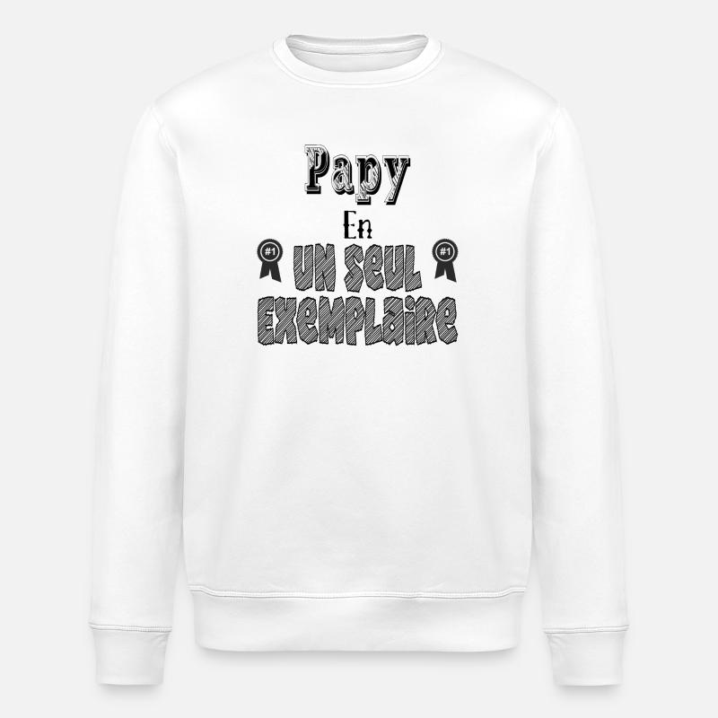 Papy En Un Seul Exemplaire - Sweat bio ROLLER Stanley/Stella Unisexe - blanc
