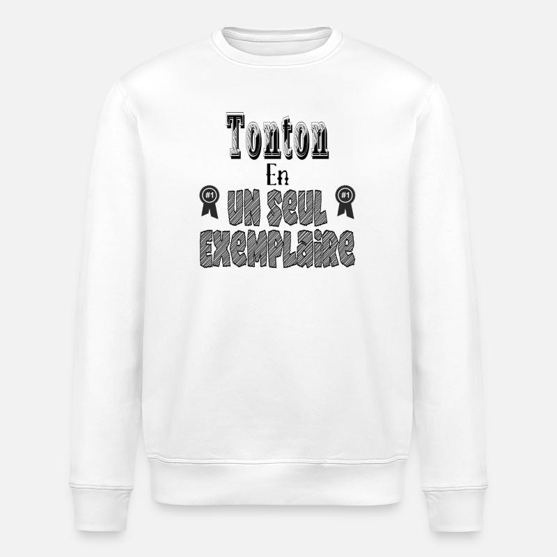 Tonton in einem Exemplar - Stanley/Stella Unisex Bio-Sweatshirt ROLLER - Weiß