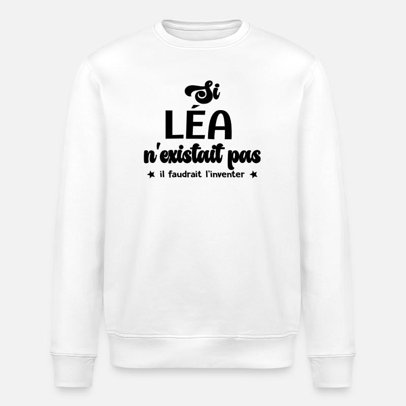 Lea personalisiertes Geschenk lea - Stanley/Stella Unisex Bio-Sweatshirt ROLLER - Weiß