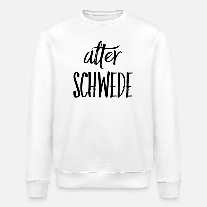 Alter Schwede - Lustiger Spruch - Funny - Stanley/Stella Unisex Bio-Sweatshirt ROLLER - Weiß