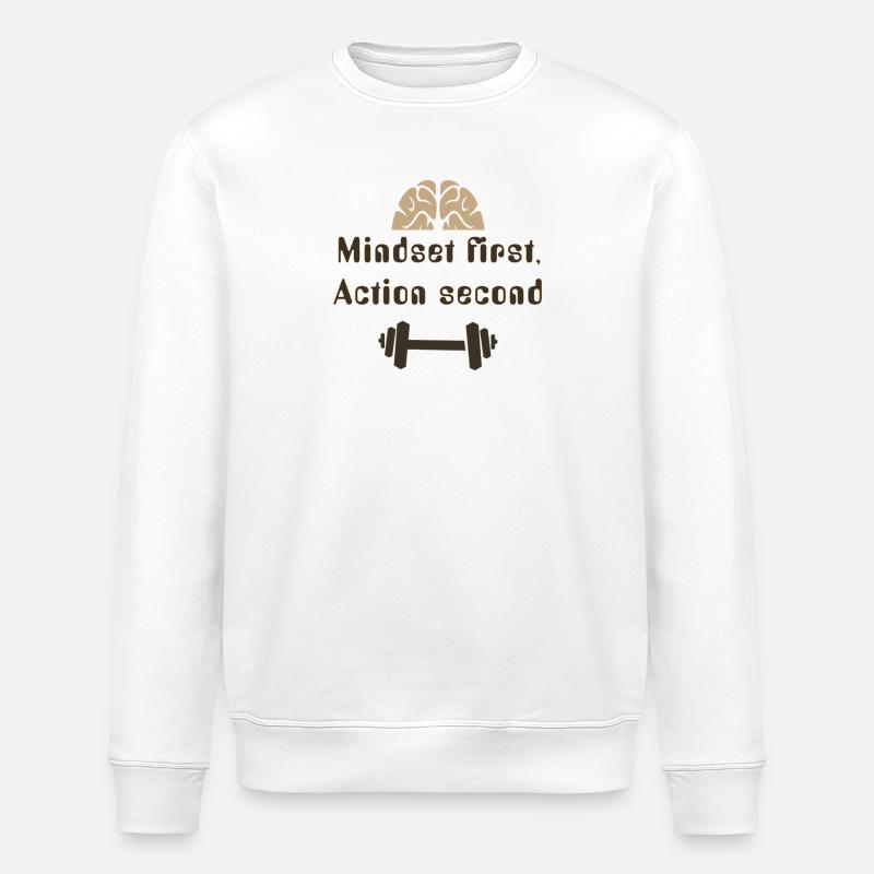 MIndsetFirstActionSecond_20250924 - Stanley/Stella Unisex Bio-Sweatshirt ROLLER - Weiß