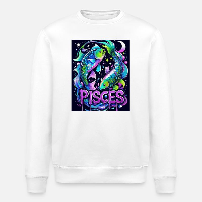 Fische - Stanley/Stella Unisex Bio-Sweatshirt ROLLER - Weiß