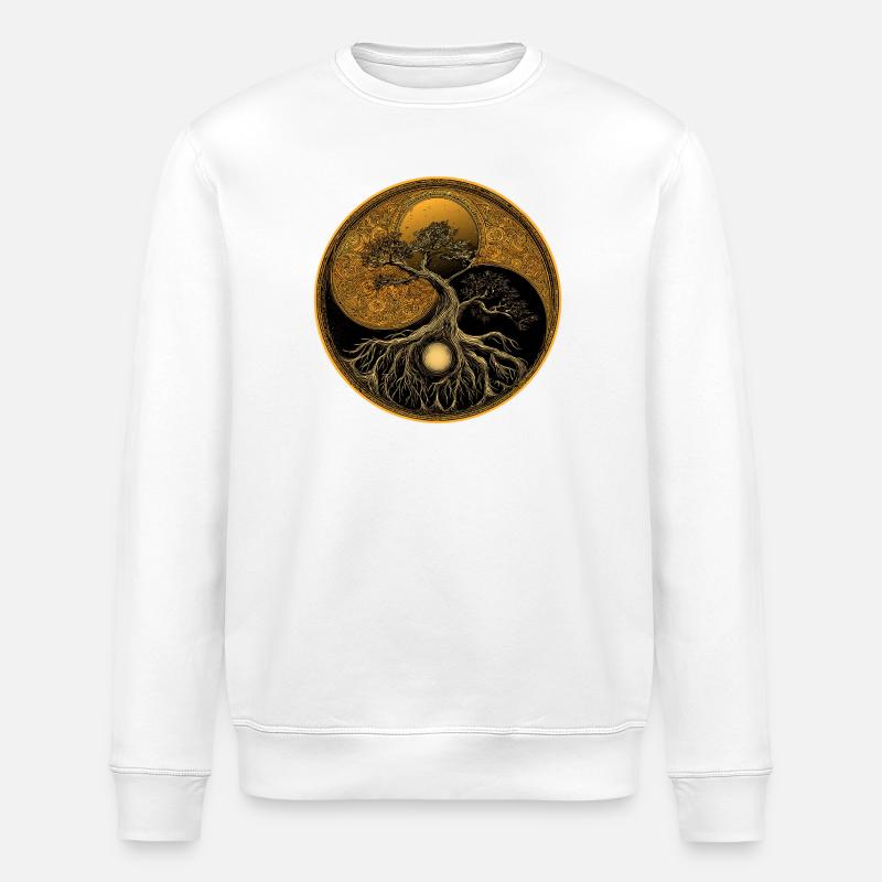 Arbre de vie - Sweat bio ROLLER Stanley/Stella Unisexe - blanc