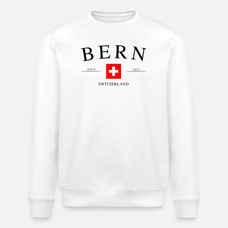 Bern Schweiz – Urlaub Souvenir & Geschenk - Stanley/Stella Unisex Bio-Sweatshirt ROLLER - Weiß
