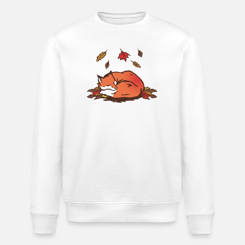 Fox - Stanley/Stella ROLLER Unisex Organic Sweatshirt - white