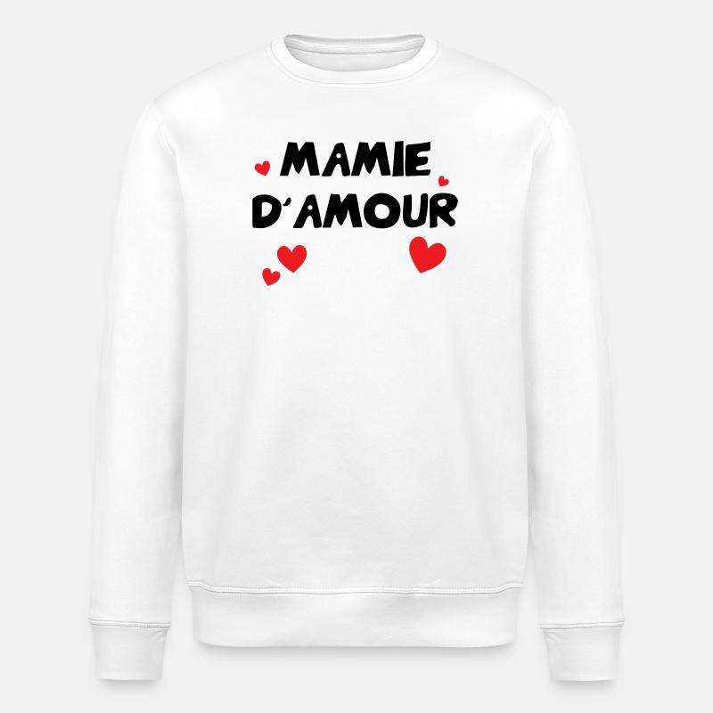 Oma der Liebe - Stanley/Stella Unisex Bio-Sweatshirt ROLLER - Weiß