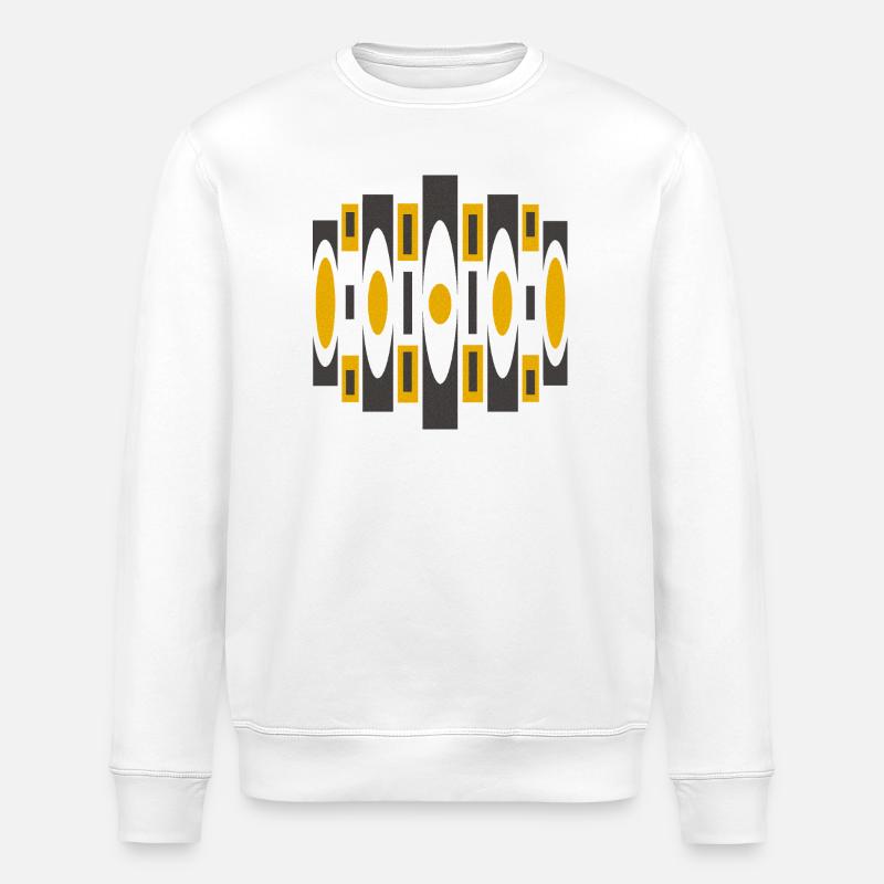 Psychedelisches Muster von Cean - Stanley/Stella Unisex Bio-Sweatshirt ROLLER - Weiß