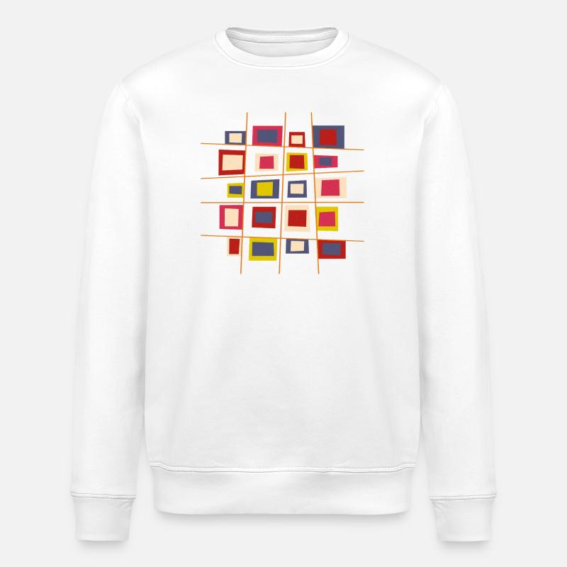 Patchwork-Design von Cean - Stanley/Stella Unisex Bio-Sweatshirt ROLLER - Weiß