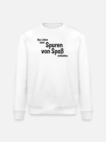 Traces of fun - Stanley/Stella ROLLER Unisex Organic Sweatshirt - white