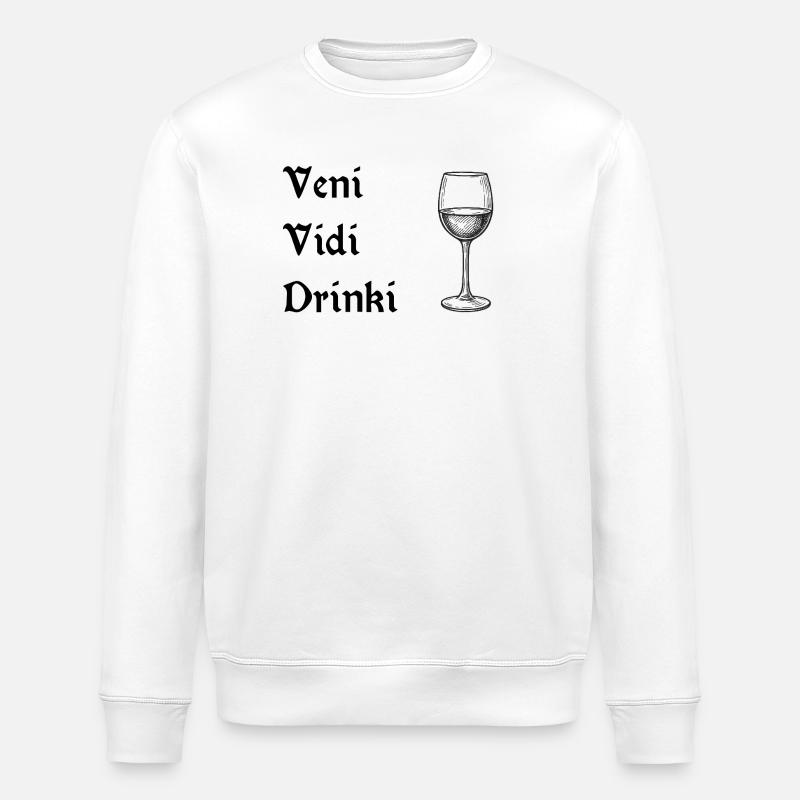 Veni vidi drinki - Stanley/Stella Unisex Bio-Sweatshirt ROLLER - Weiß