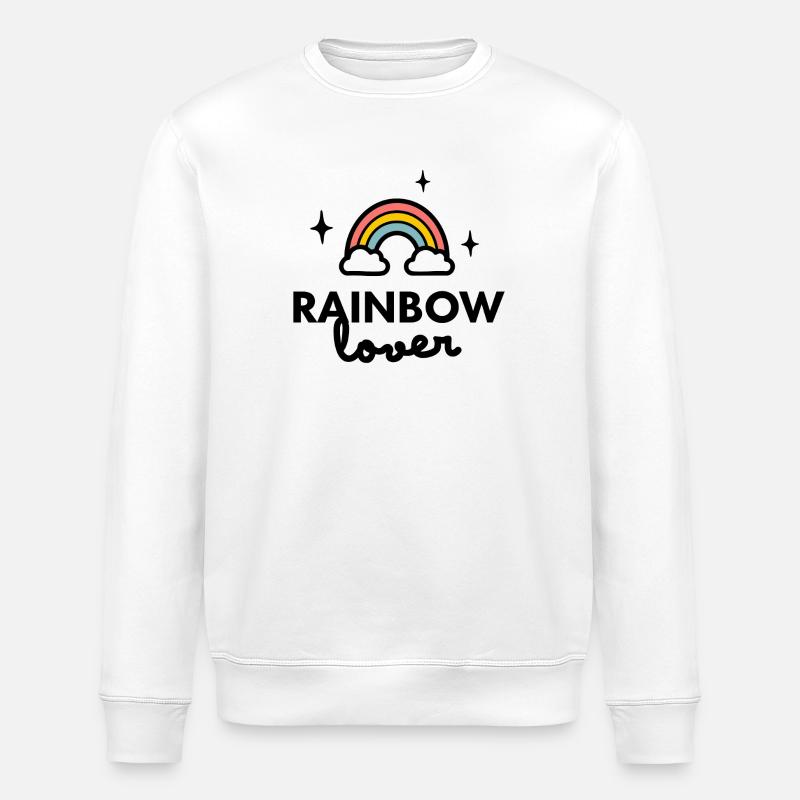 Logo von Rainbow Lover - Stanley/Stella Unisex Bio-Sweatshirt ROLLER - Weiß
