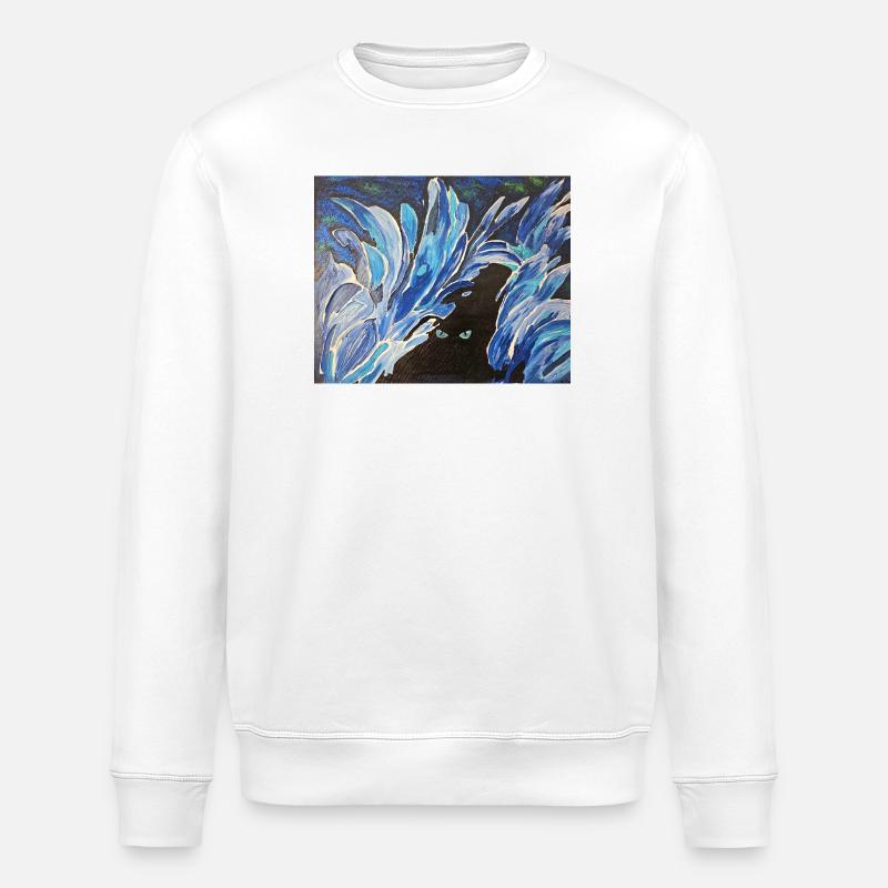 Eis Augen  - Stanley/Stella Unisex Bio-Sweatshirt ROLLER - Weiß