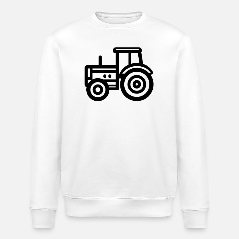 tractor - Stanley/Stella ROLLER Unisex Organic Sweatshirt - white