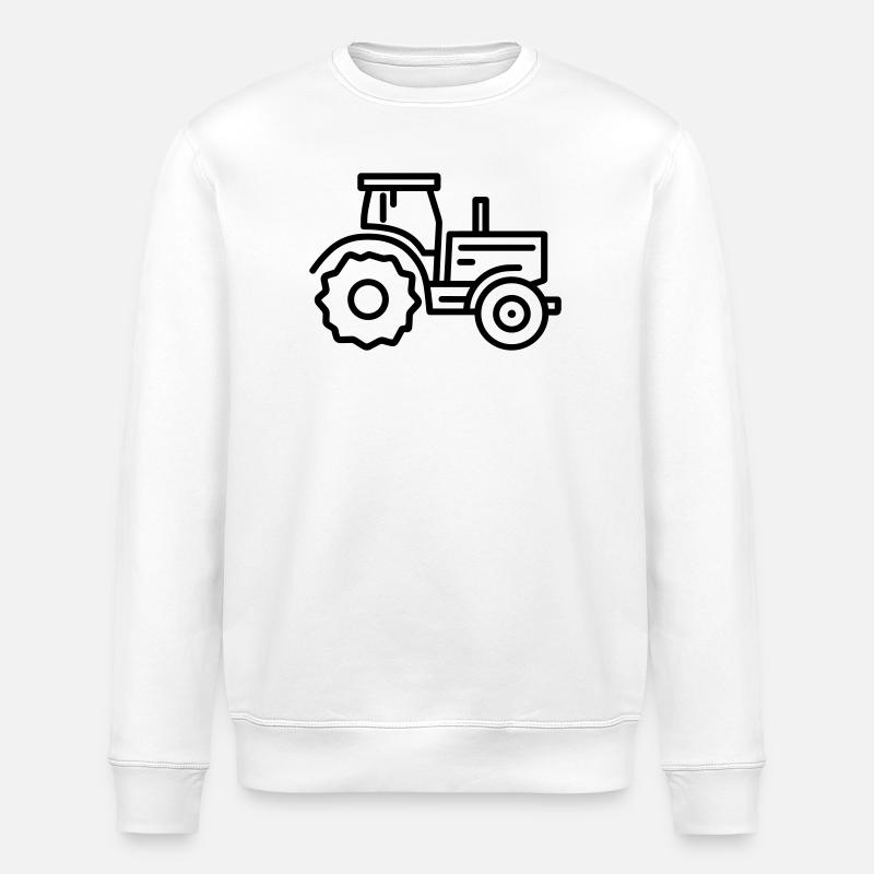 tractor - Stanley/Stella ROLLER Unisex Organic Sweatshirt - white