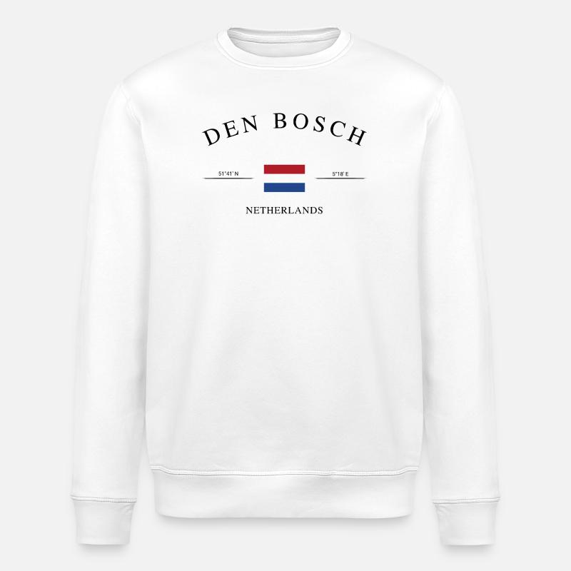  ’s-Hertogenbosch – Urlaub Souvenir & Geschenk - Stanley/Stella Unisex Bio-Sweatshirt ROLLER - Weiß