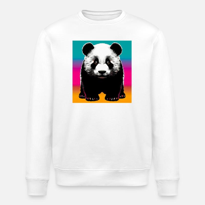 panda - Sweat bio ROLLER Stanley/Stella Unisexe - blanc