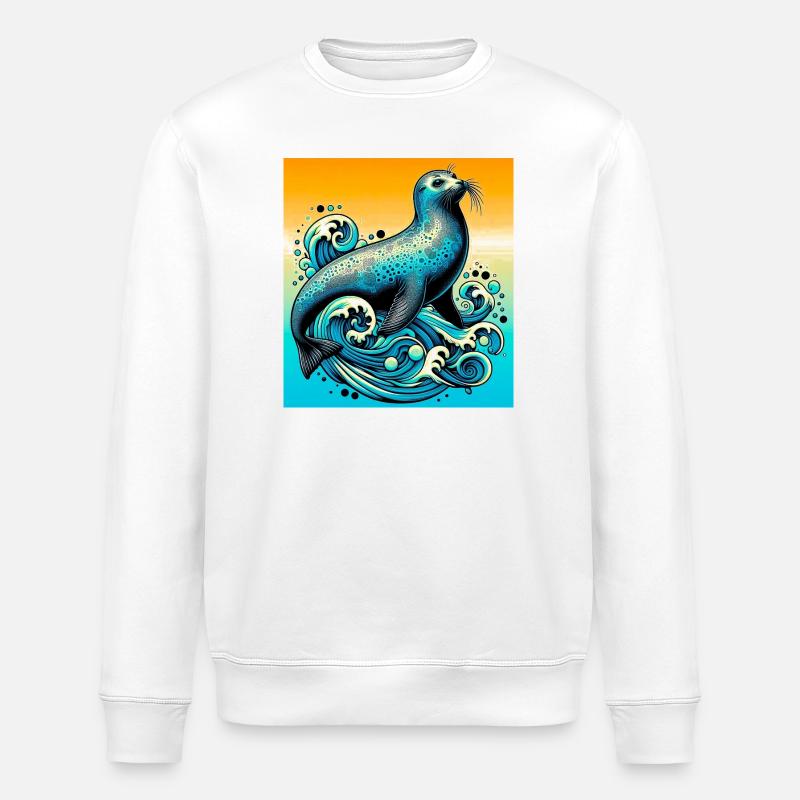 Siegel - Stanley/Stella Unisex Bio-Sweatshirt ROLLER - Weiß