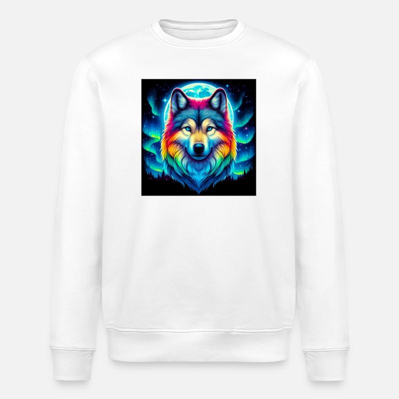 Wolf - Stanley/Stella Unisex Bio-Sweatshirt ROLLER - Weiß