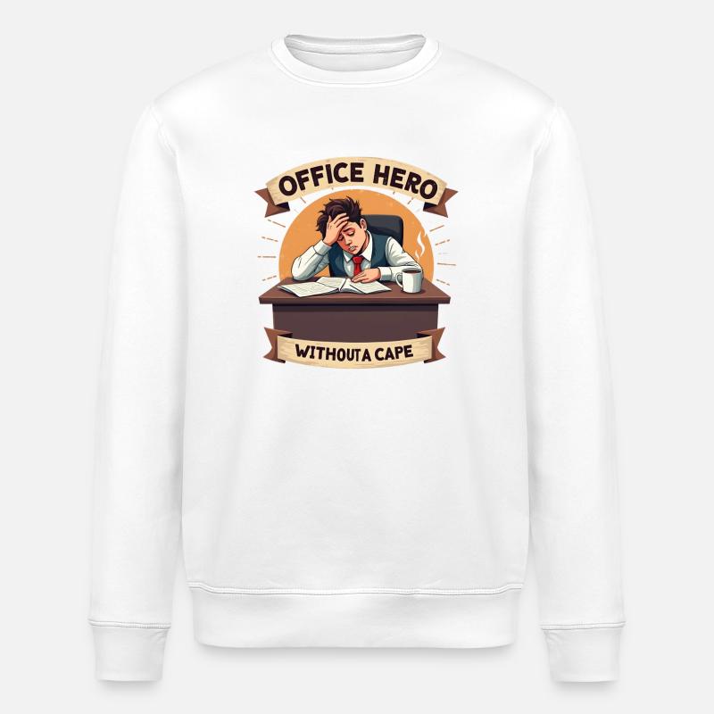 Büro Humor - Stanley/Stella Unisex Bio-Sweatshirt ROLLER - Weiß