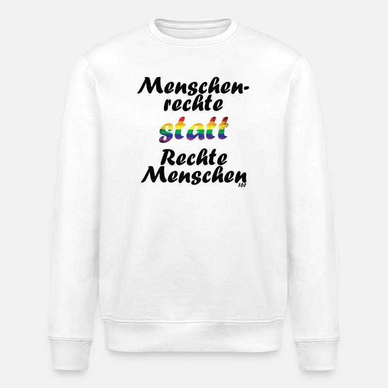 menschenrechte - Stanley/Stella Unisex Bio-Sweatshirt ROLLER - Weiß