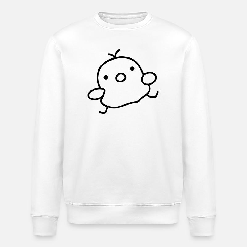 Funny Chick – Funny Dear Chick - Stanley/Stella ROLLER Unisex Organic Sweatshirt - white