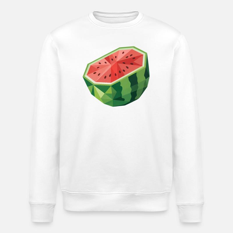 Melon - Cool Fruit Logo - Sweat bio ROLLER Stanley/Stella Unisexe - blanc
