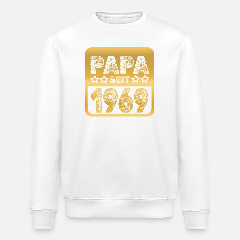 Papa 1969 - Sweat bio ROLLER Stanley/Stella Unisexe - blanc