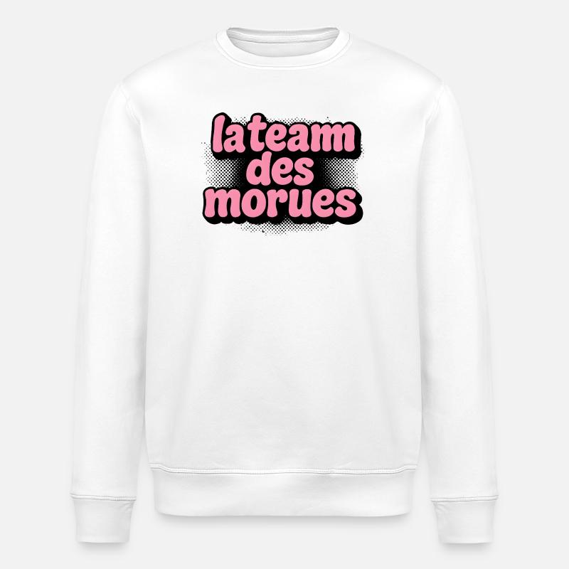 La Team Des Morues - Sweat bio ROLLER Stanley/Stella Unisexe - blanc