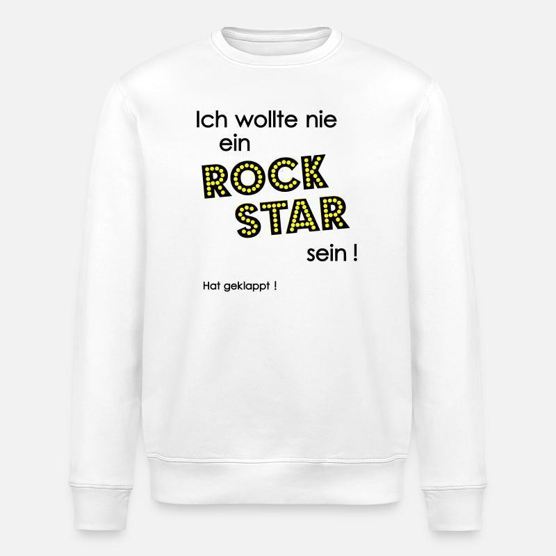 Rock Star - Sweat bio ROLLER Stanley/Stella Unisexe - blanc