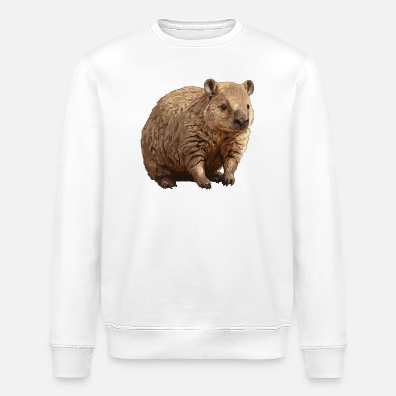 Wombats Wombat - Stanley/Stella Unisex Bio-Sweatshirt ROLLER - Weiß
