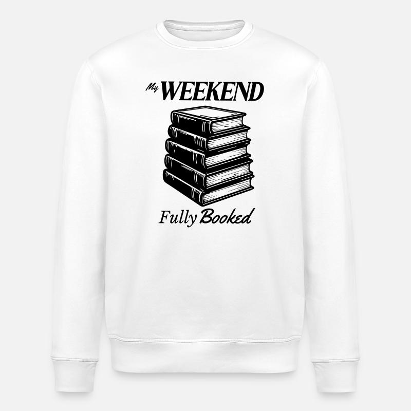 Mein Wochenende ausgebucht - Stanley/Stella Unisex Bio-Sweatshirt ROLLER - Weiß