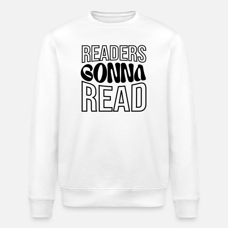 Leser, die lesen werden - Stanley/Stella Unisex Bio-Sweatshirt ROLLER - Weiß