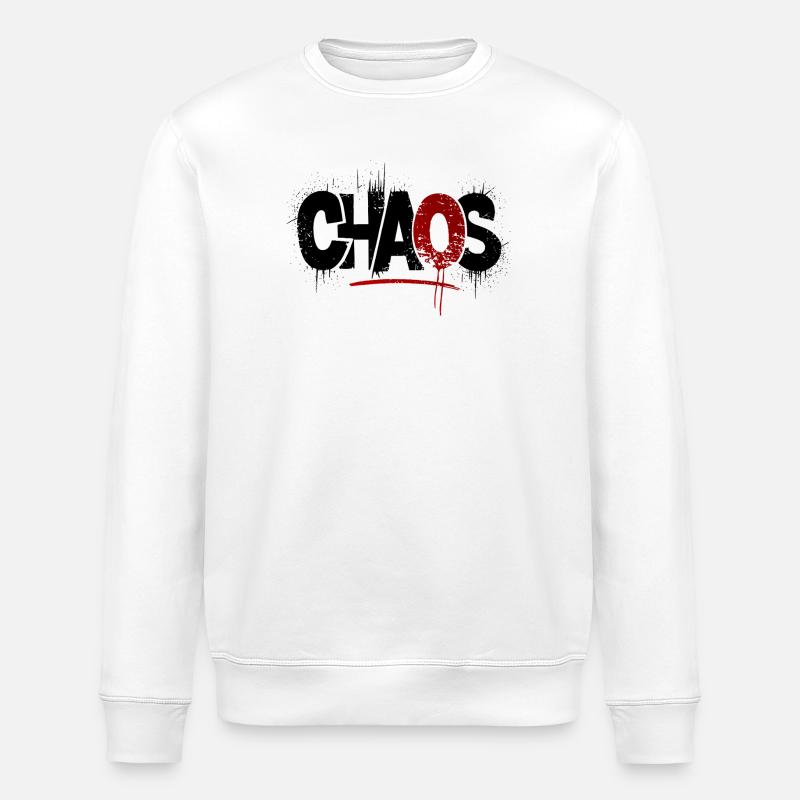 Chaos - Stanley/Stella Unisex Bio-Sweatshirt ROLLER - Weiß