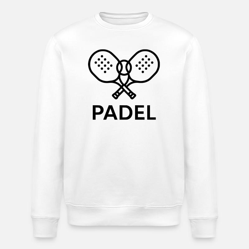 Logo du padel - Sweat bio ROLLER Stanley/Stella Unisexe - blanc