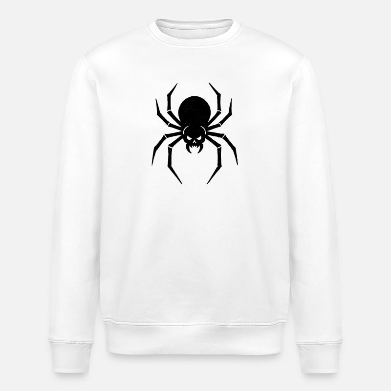 Araignée d’Halloween | Araignée noire - Sweat bio ROLLER Stanley/Stella Unisexe - blanc