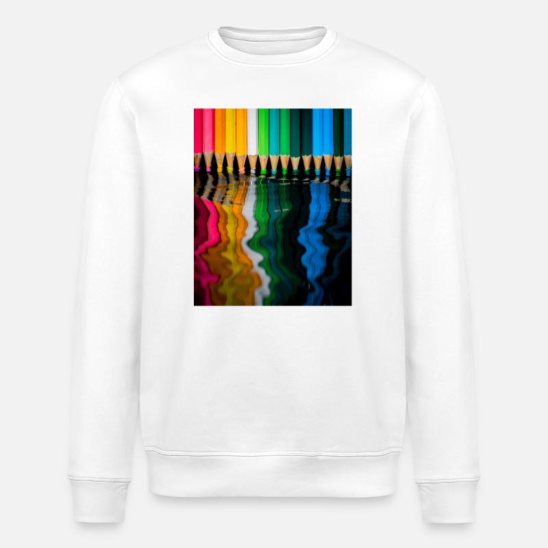 Leitlinien, reflektierende Köpfe - Stanley/Stella Unisex Bio-Sweatshirt ROLLER - Weiß